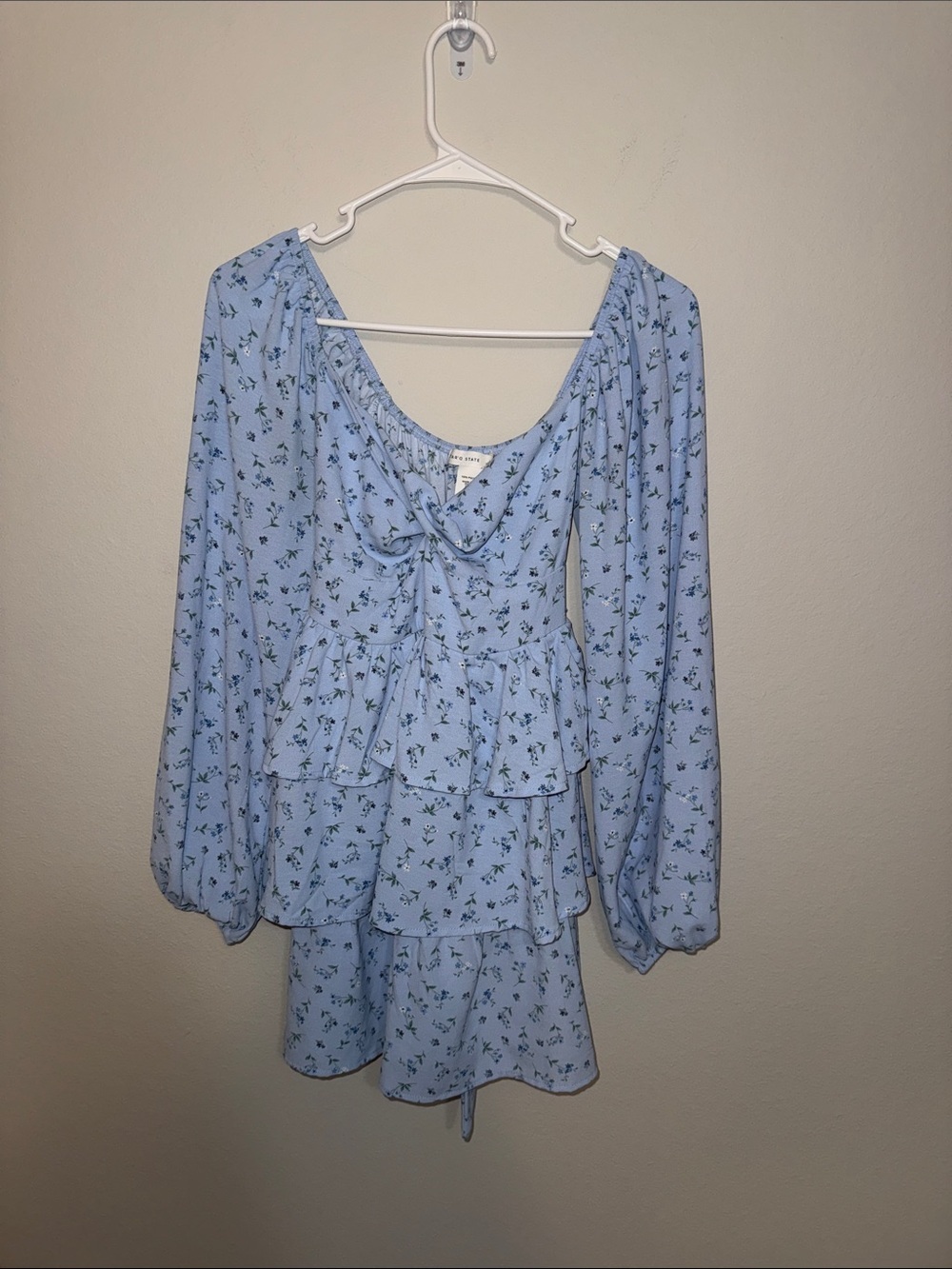 Altar'd State Veronica Flutter Ruffled Floral mini dress - XS